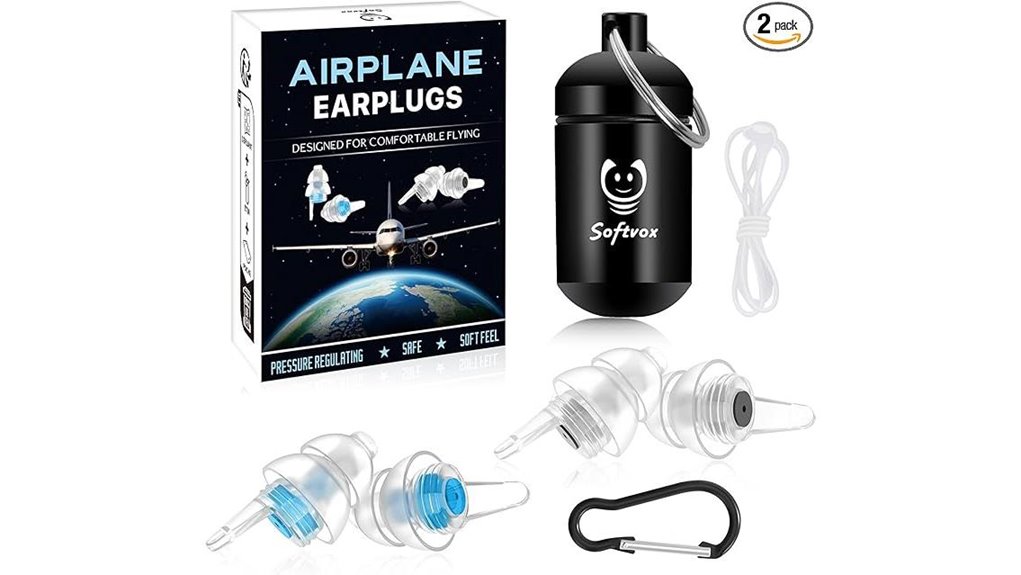 reusable flight earplugs lanyard