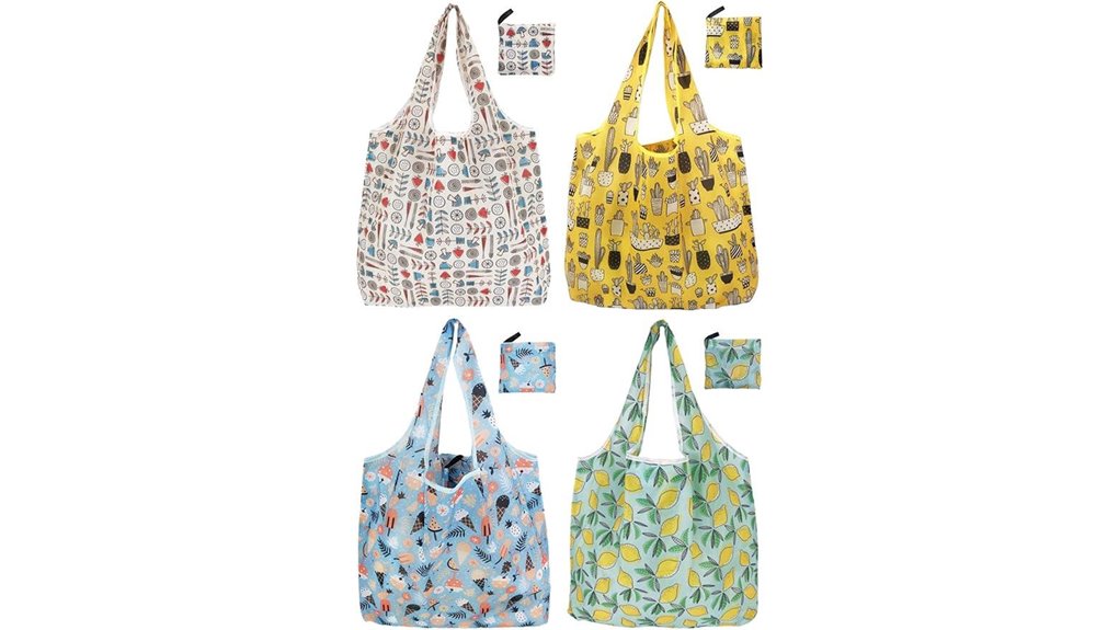 Best Packable Tote Bags That Zip Closed for Market and Transit 13 reusable foldable 4 pack bags