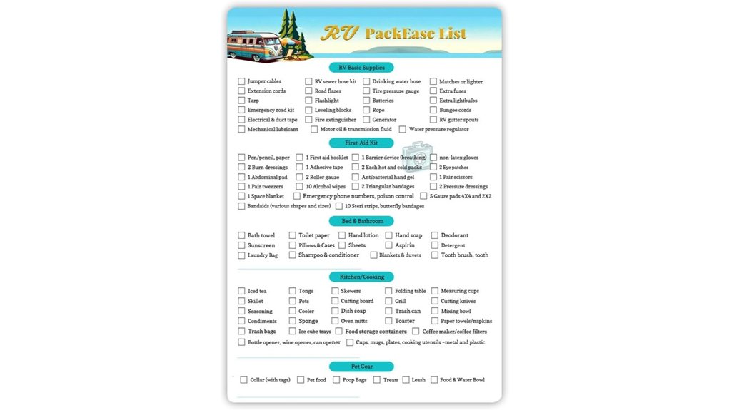 Packing List Cards (Reusable Checklists) That Travelers Love 1 reusable laminated rv checklist