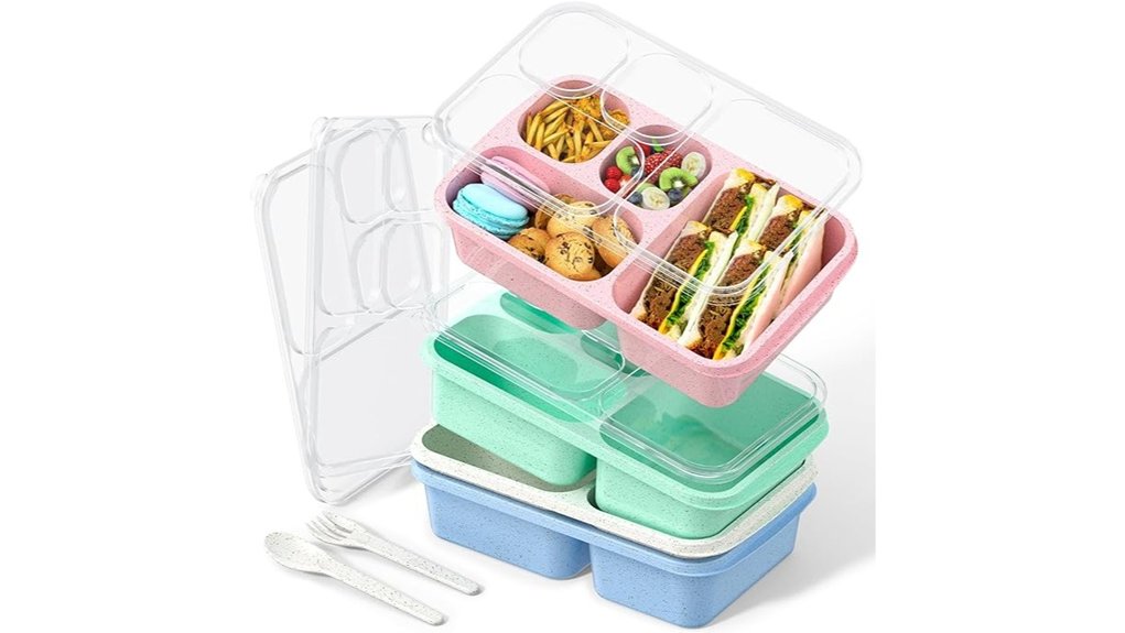 reusable large 4 piece bento