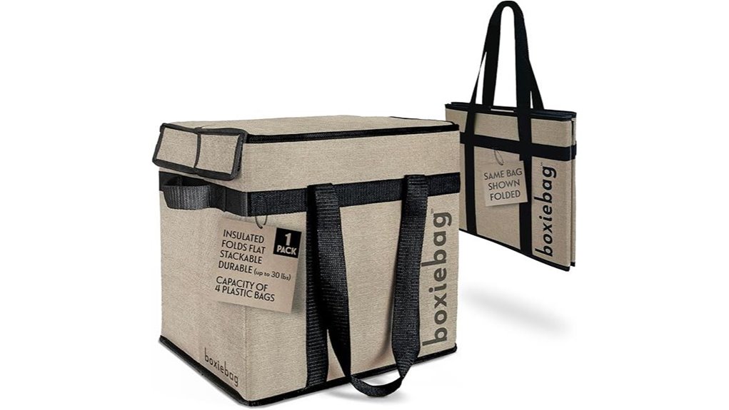 Best Insulated Grocery Tote (folding) to Keep Your Food Fresh 5 reusable large handled tote