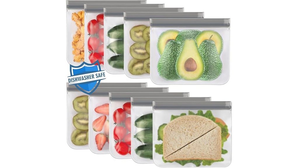 reusable leak proof sandwich bags
