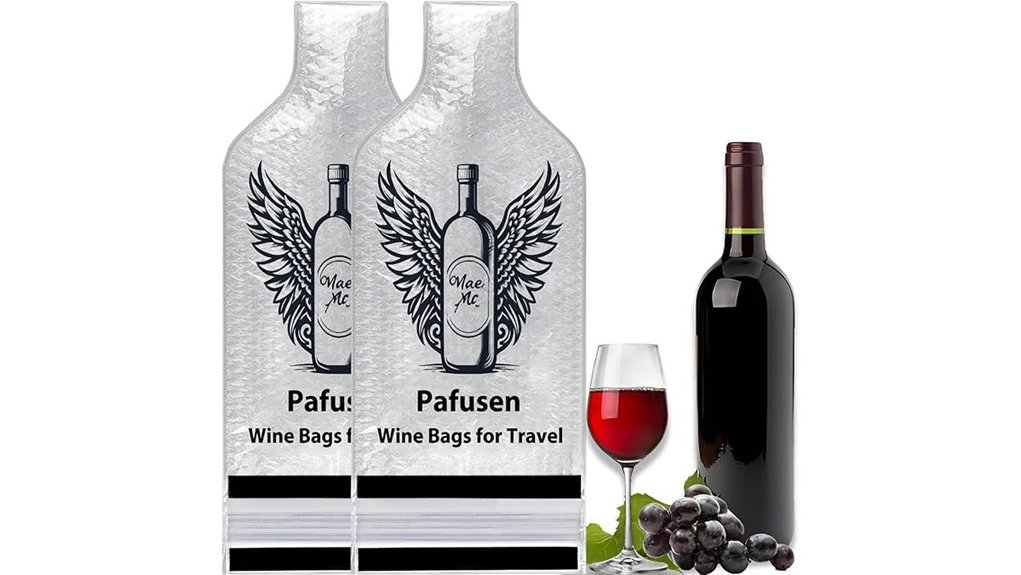 Wine Bottle Protectors That Keep Glasses Safe on the Move 12 reusable leak proof wine bags