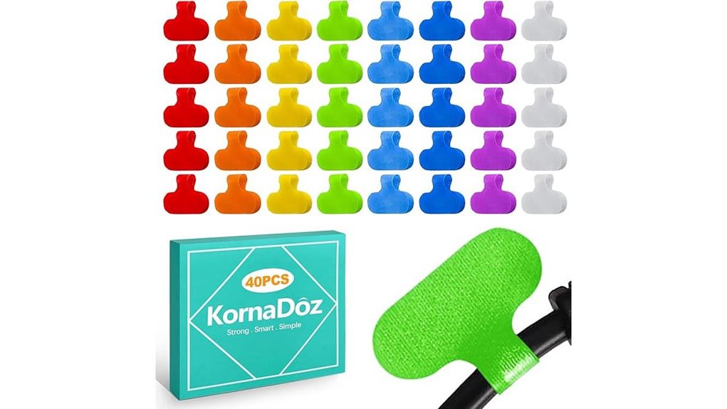 Reusable Cable Labels for Travel Kits (Color-Coded) Stay Tidy 15 reusable multi color cable labels