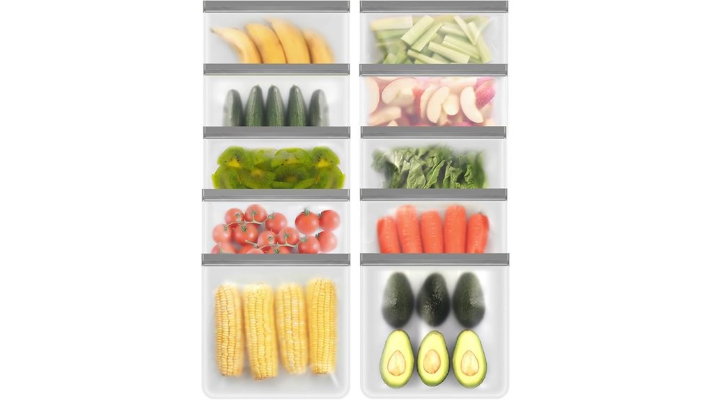 Clear Quart-Size Bags That Don't Split – Thick Seams 7 reusable quart freezer bpa free