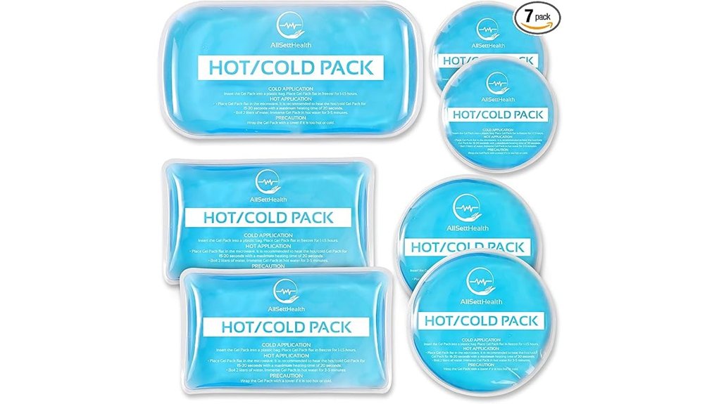 reusable seven variety gel packs
