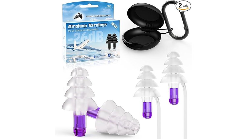 reusable silicone airplane earplugs