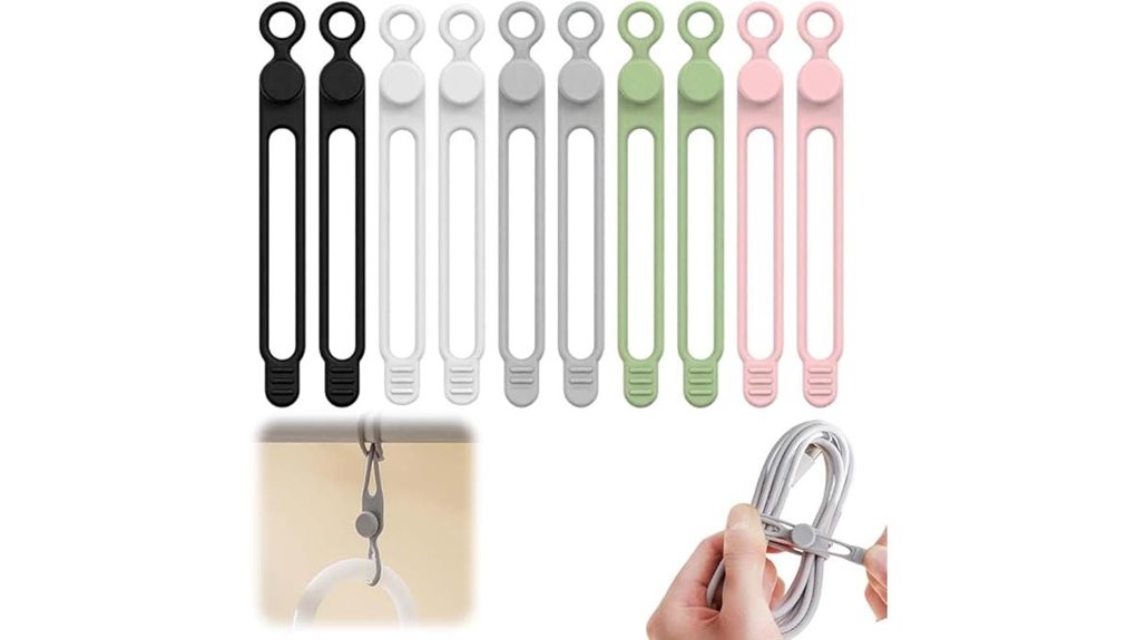 reusable silicone cable organizer