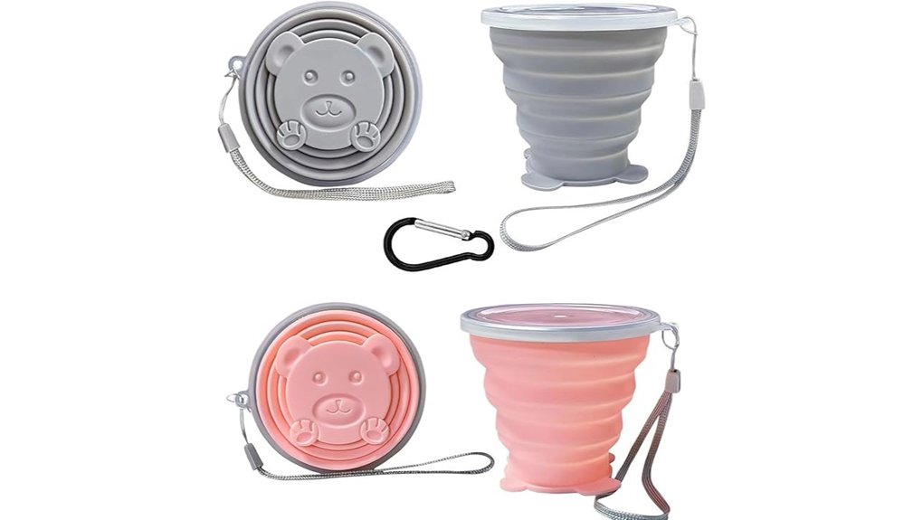 reusable silicone collapsible cup