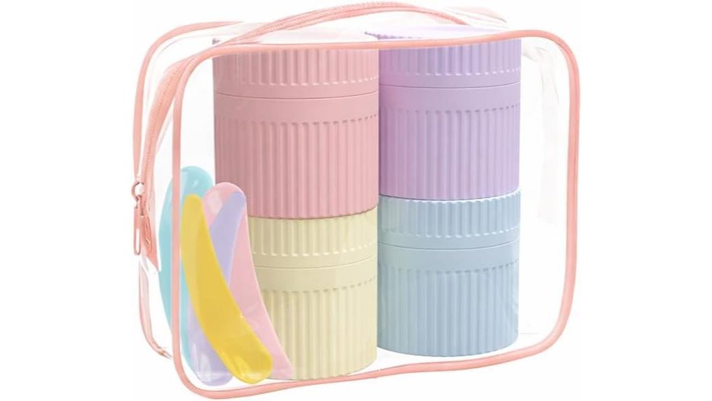 reusable silicone cream jars