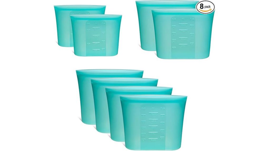reusable silicone food storage