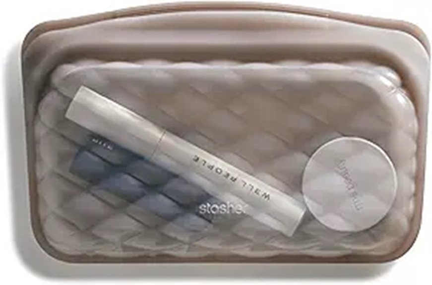 reusable silicone makeup bag
