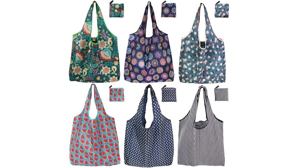 Best Packable Tote Bags for Markets and Groceries 4 reusable six pack folding bags