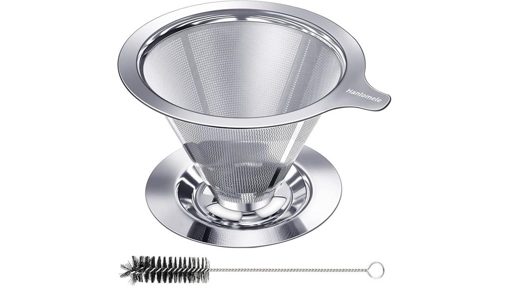 Best Pour-Over Cone Drippers Coffee Lovers Should Try 15 reusable stainless double mesh filter