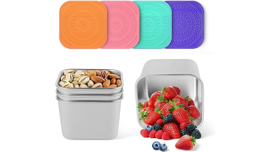 reusable stainless snack containers
