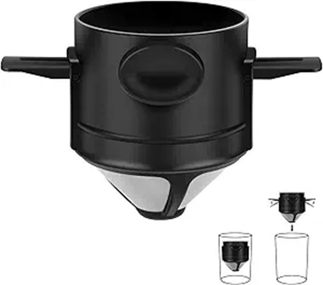 Reusable Coffee Filters Worth Taking To Anywhere 12 reusable stainless steel dripper