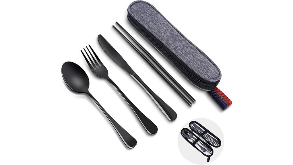 reusable stainless travel utensils
