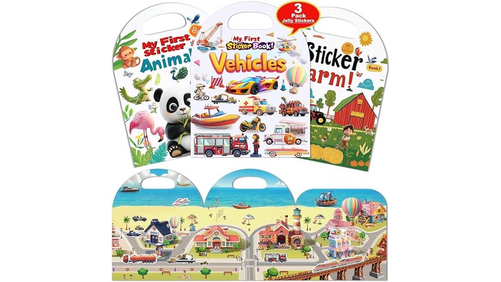 Reusable Sticker Books Toddlers Love for Creative Fun 13 reusable toddler sticker vehicles