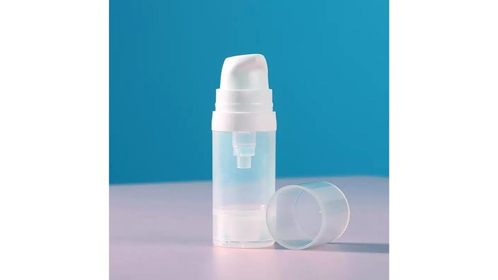 Leakproof Travel Pump Bottles (Lotion-Friendly) That Keep Your Essentials Safe 7 reusable transparent 10ml pump