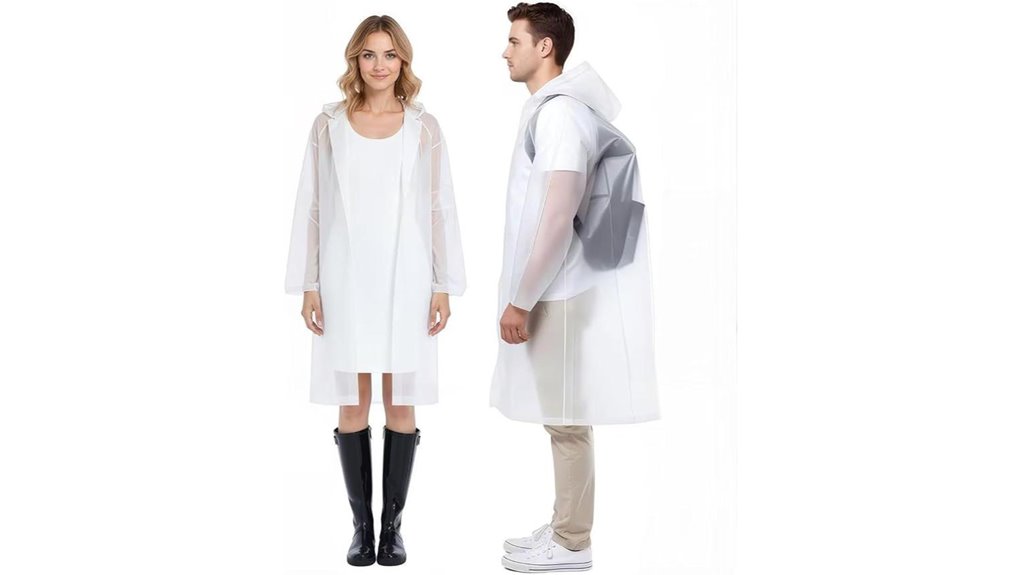 Reusable Packable Ponchos That Keep You Dry Anywhere 5 reusable transparent rain poncho