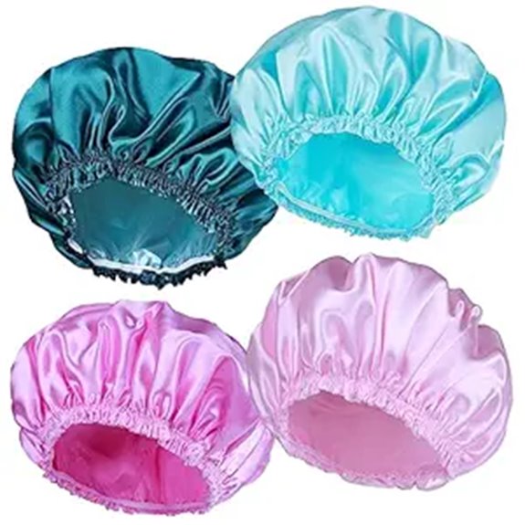 The Best Travel Shower Caps That Won’t Rip and Are Reusable 7 reusable waterproof 4 pack caps