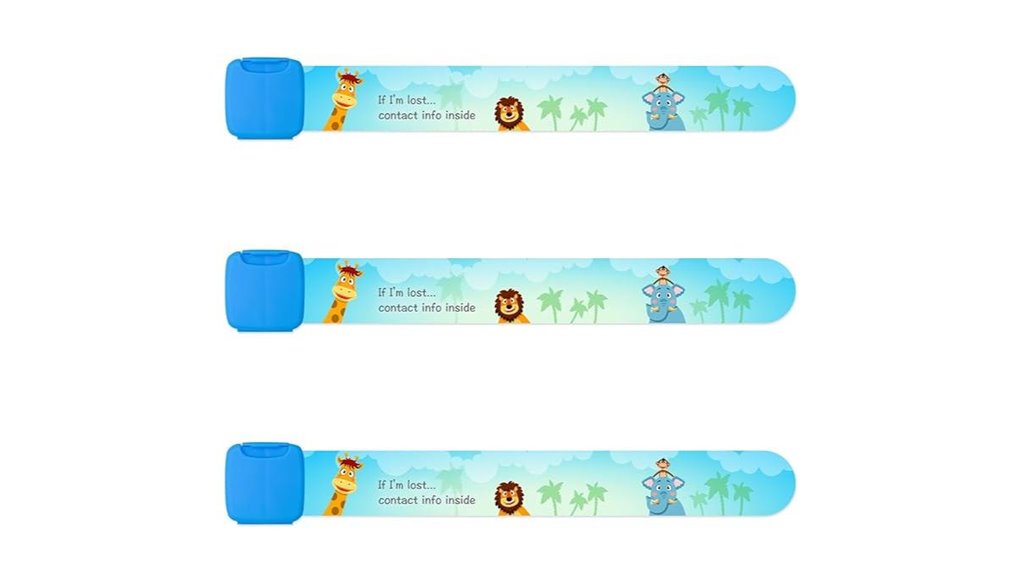 Best Child Identification Bracelets for Crowd Safety 15 reusable waterproof kids wristbands