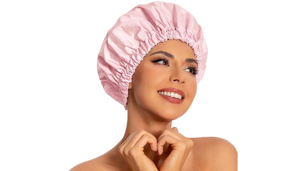 The Best Travel Shower Caps That Won’t Rip and Are Reusable 2 reusable waterproof longhair cap