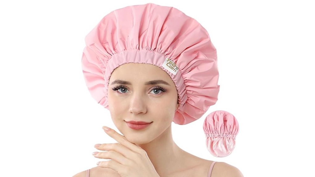 The Best Travel Shower Caps That Won’t Rip and Are Reusable 6 reusable waterproof pink women cap