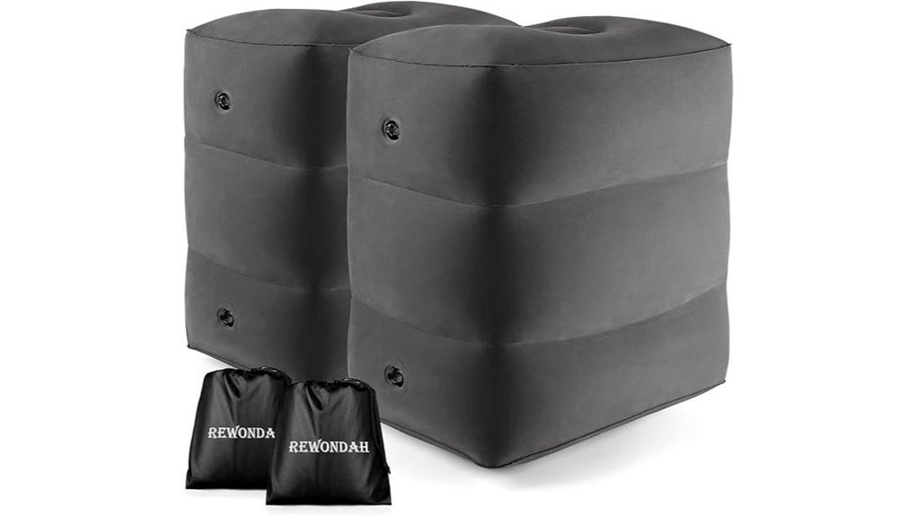 rewondah 2 pack inflatable footrest