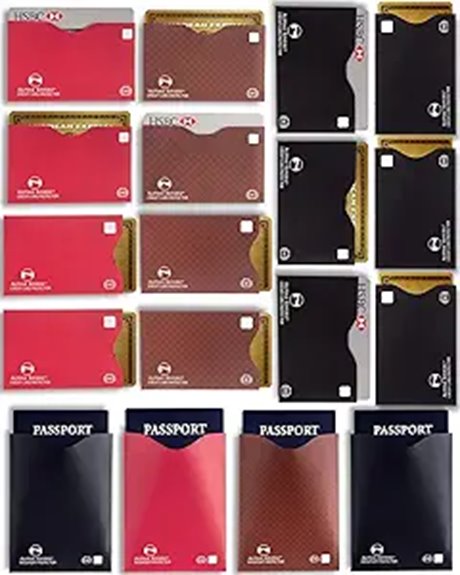 RFID-Blocking Sleeves for Passports & Cards (Thin) Safe Wallet 12 rfid blocking 18 pack sleeves