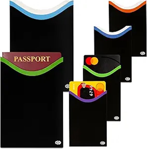 Durable, Thin RFID-Blocking Passport Sleeves for Secure Travel 1 rfid blocking card passport sleeves