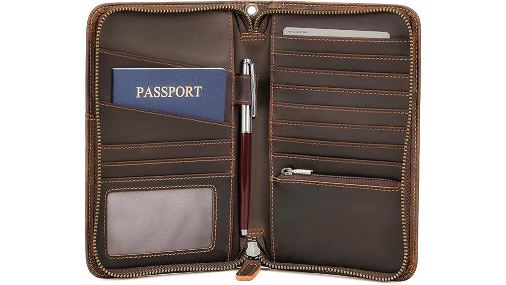 rfid blocking leather passport ykk