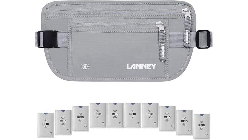 rfid blocking travel belt