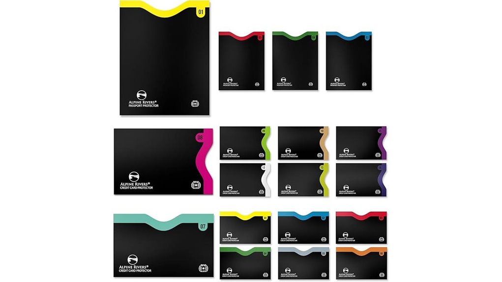RFID-Blocking Sleeves for Passports & Cards (Thin) Safe Wallet 2 rfid card passport sleeves
