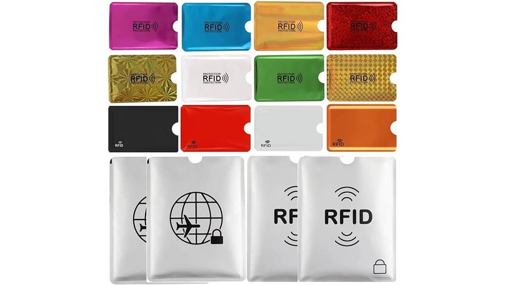 RFID-Blocking Sleeves for Passports & Cards (Thin) Safe Wallet 6 rfid passport sleeves set