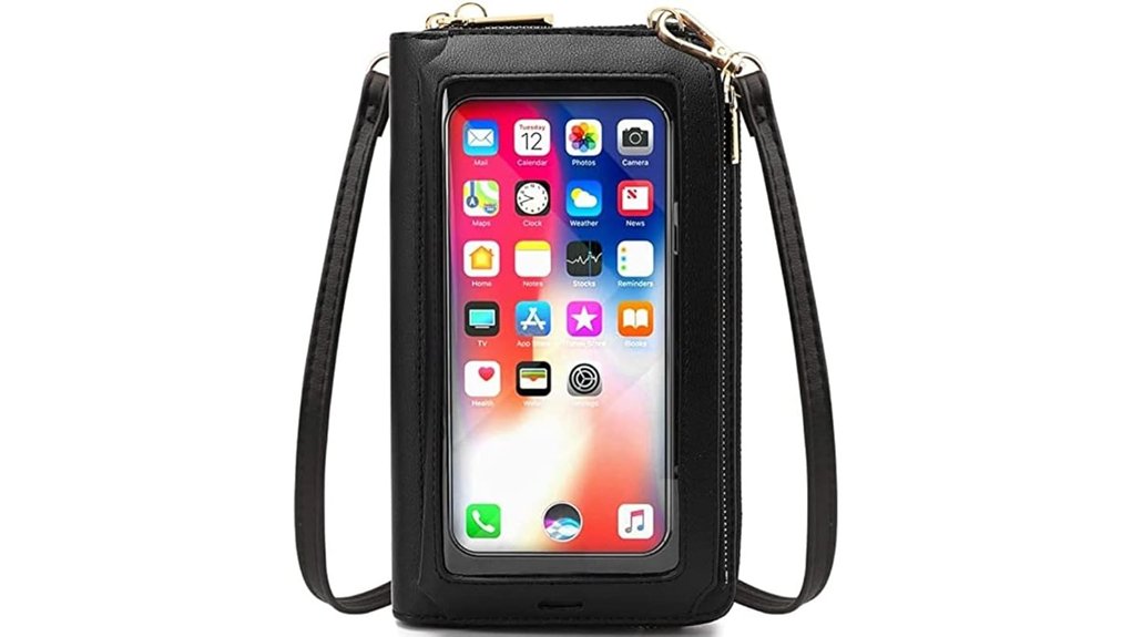 rfid protected small wristlet bag