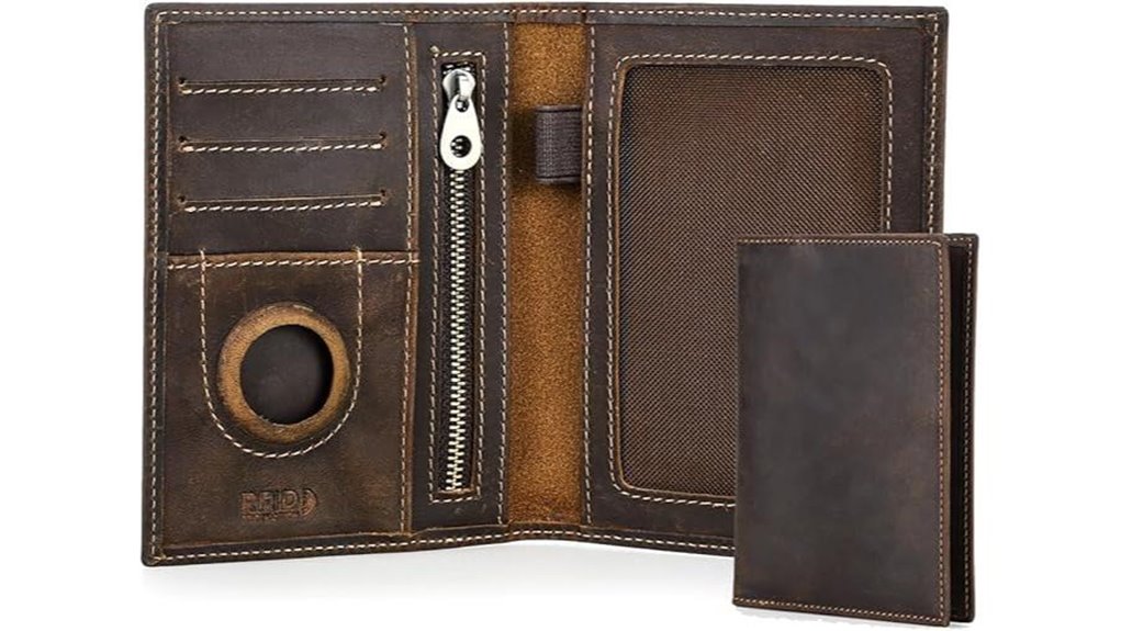 Premium Leather Passport Wallets That Exude Class 9 rfid protective leather passport case