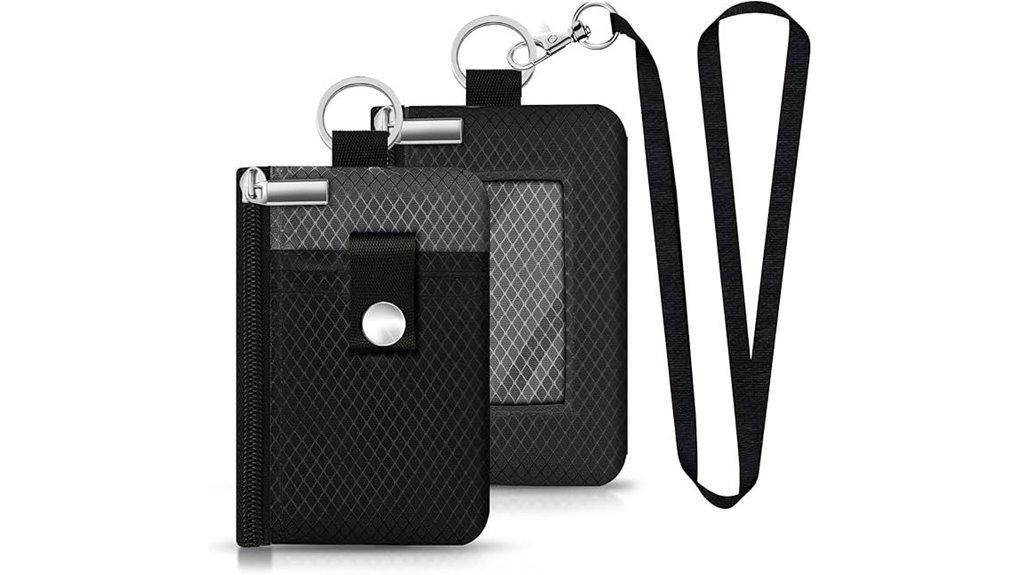 rfid waterproof lanyard wallet