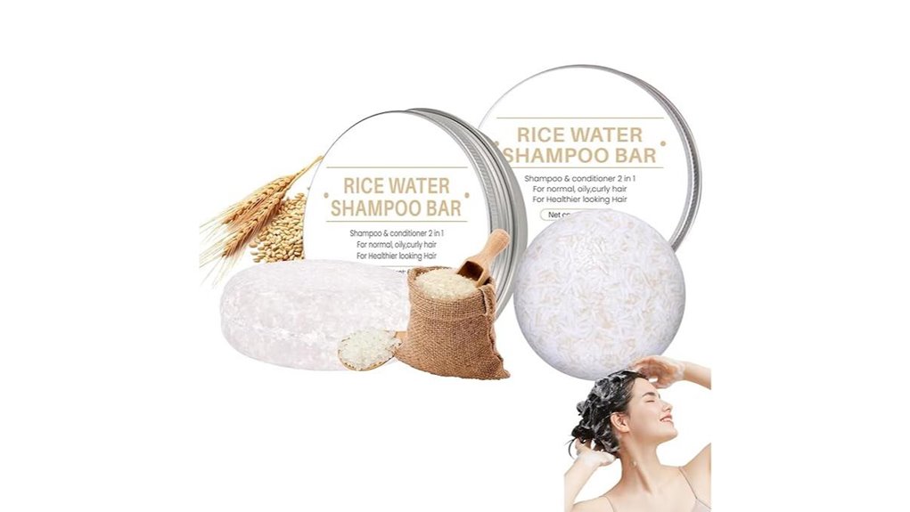 Best Solid Shampoo Bars for Hard Water (Travel Testing) 11 rice water dual shampoo conditioner