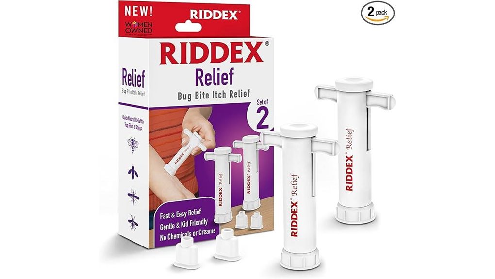 Compact Relief: Insect-Bite Suction Tools for Travel 6 riddex two bite suction