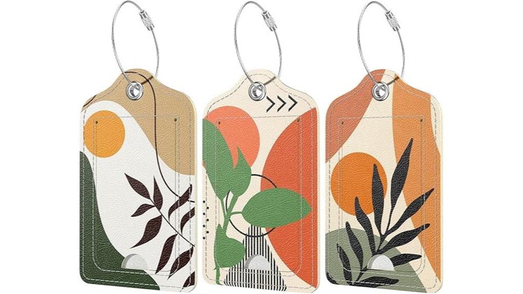 rimilak 3 pack leather tags
