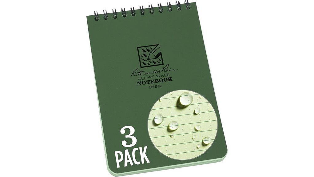 rite rainproof spiral notebook