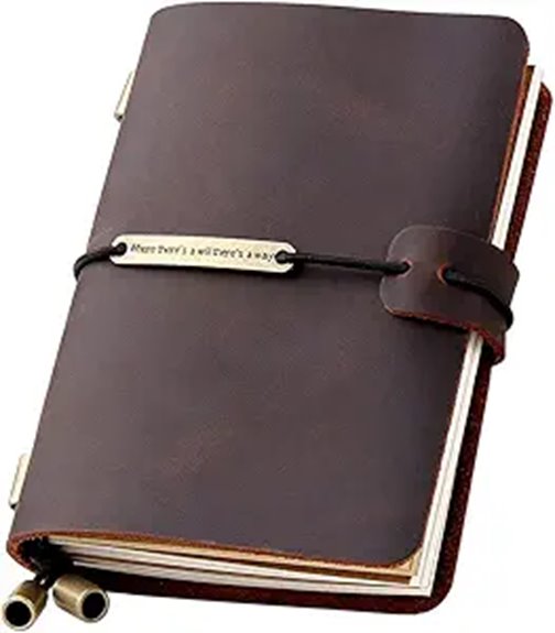 Must-Have Travel Journals With Hard Covers (Bag-Proof) 2 robrasim leather travel notebook