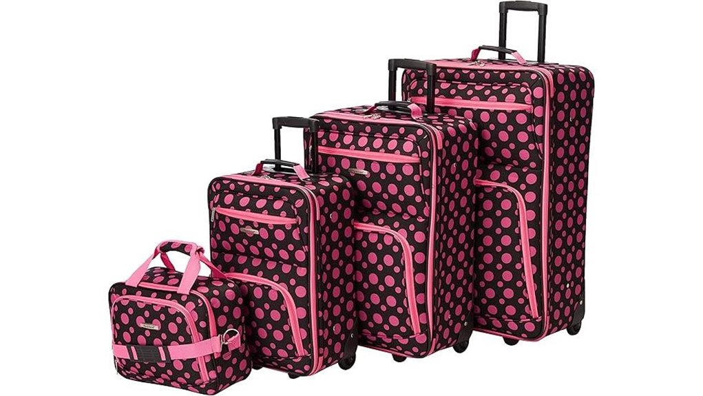 rockland 4 piece softside set
