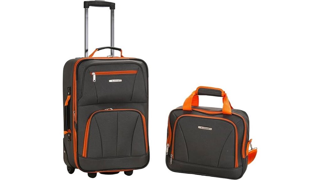 rockland expandable upright luggage
