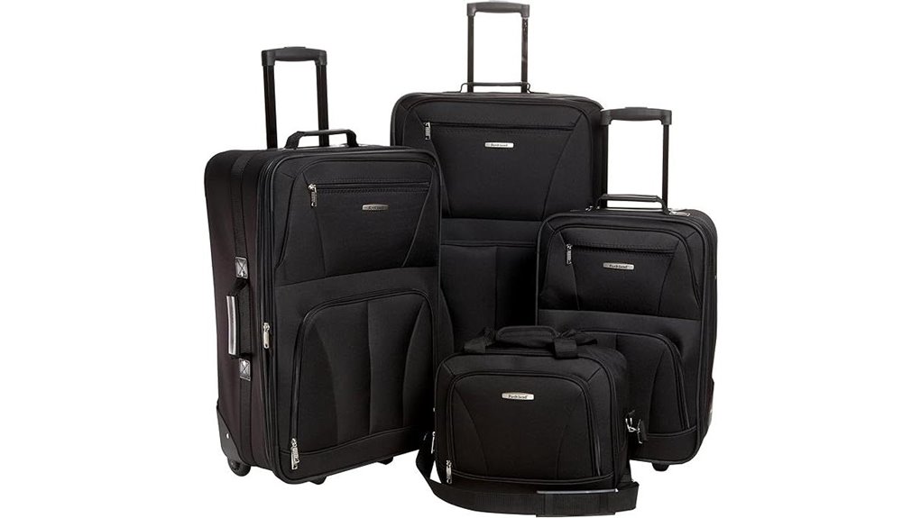 rockland journey black 4 piece
