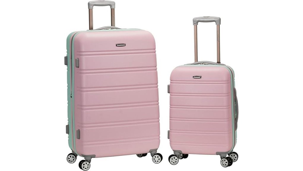 Top Luggage with Front-Open Compartments (Hotel-Friendly) 14 rockland melbourne mint spinner