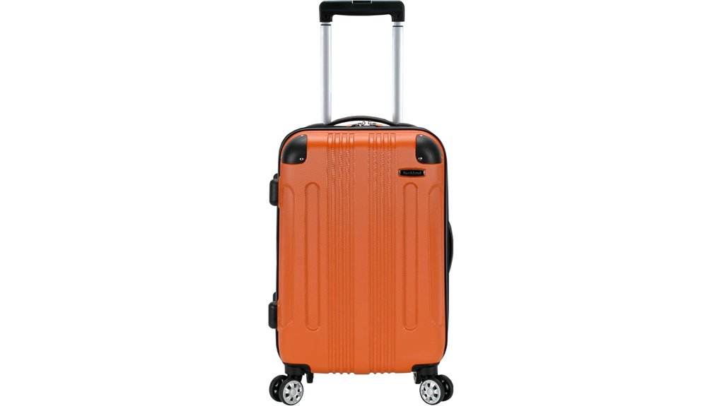 Durable Carry‑On Suitcases Frequent Flyers Can't Live Without 2 rockland orange 20 inch spinner