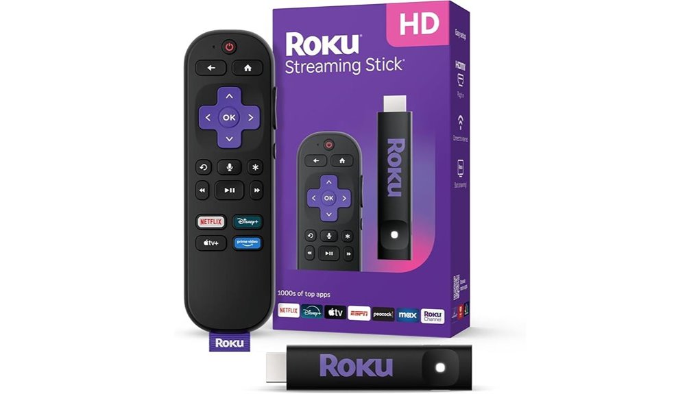Best Portable HDMI Streaming Sticks to Watch Movies Anywhere 1 roku hd 2025 voiceremote