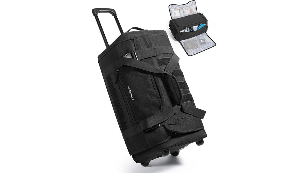 rolling wet pocket duffel